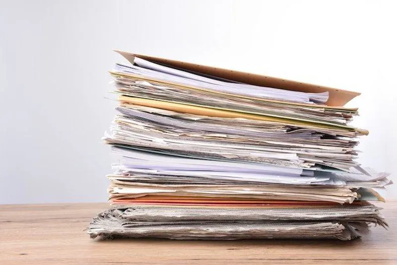 Journal stak papirer